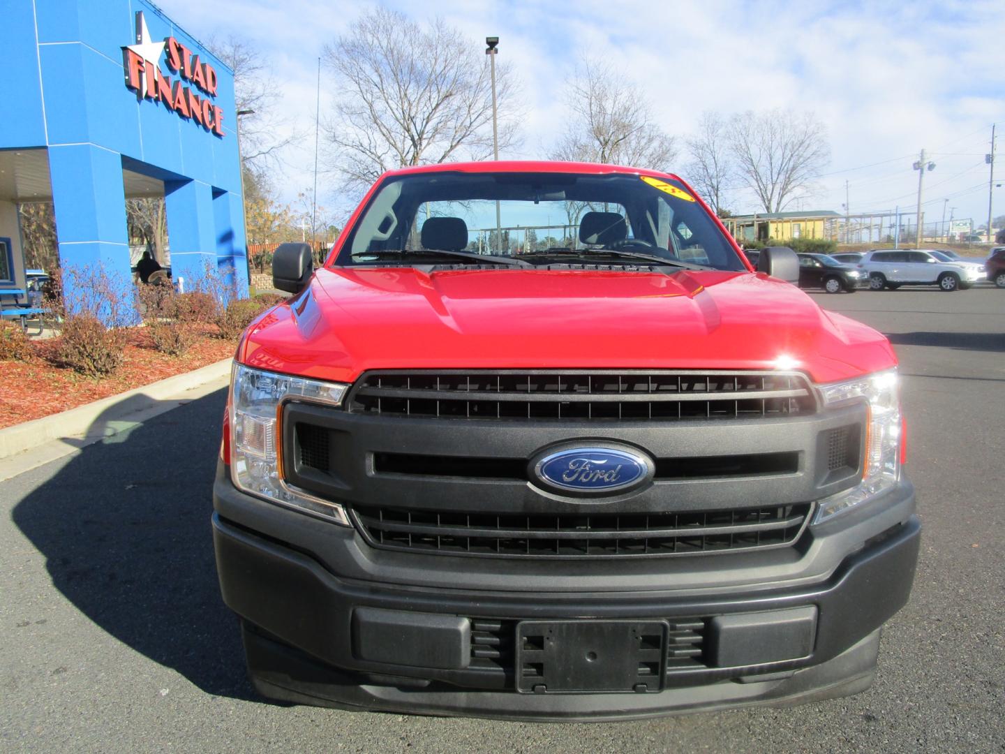 2018 RED /Black / Cloth Ford F-150 XL 8-ft. Bed 2WD (1FTMF1CB1JK) with an 3.3L V6 DOHC 24V engine, 6A transmission, located at 1814 Albert Pike Road, Hot Springs, AR, 71913, (501) 623-1717, 34.494228, -93.094070 - Photo#2