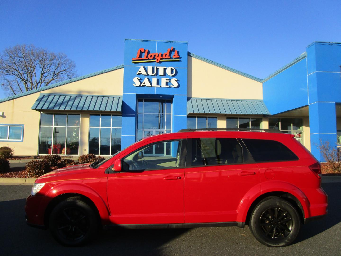 2013 RED /Black / Cloth Dodge Journey SXT AWD (3C4PDDBG1DT) with an 3.6L V6 DOHC 24V engine, 6-Speed Automatic transmission, located at 1814 Albert Pike Road, Hot Springs, AR, 71913, (501) 623-1717, 34.494228, -93.094070 - Photo#0