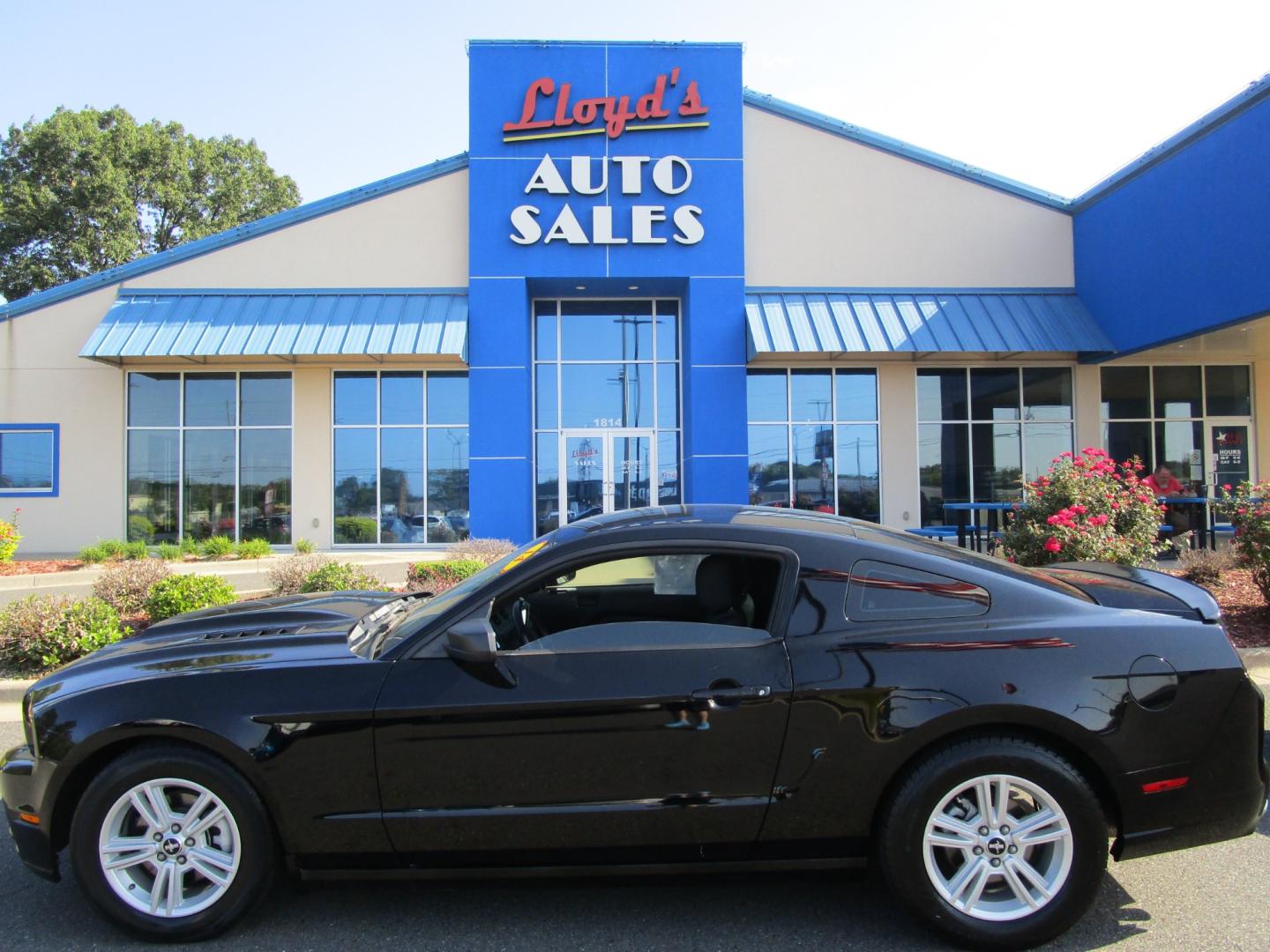 2014 BLACK Ford Mustang V6 Coupe (1ZVBP8AM3E5) with an 3.7L V6 DOHC 24V engine, located at 1814 Albert Pike Road, Hot Springs, AR, 71913, (501) 623-1717, 34.494228, -93.094070 - Photo#0