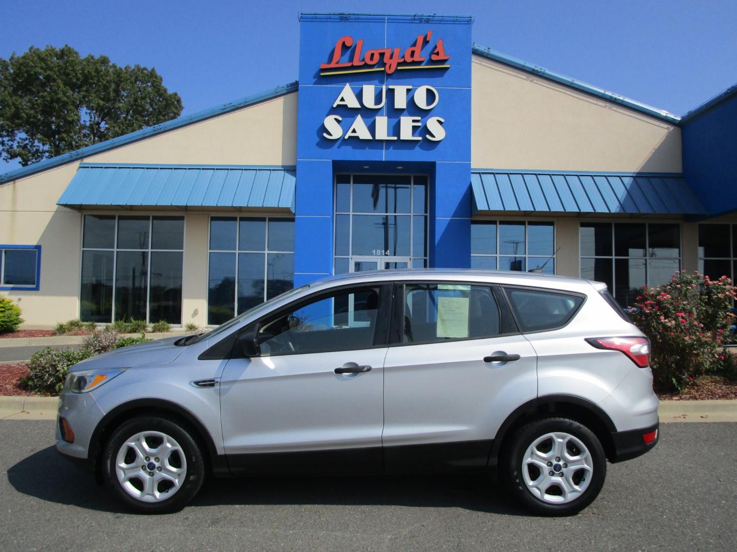 2017 SILVER Ford Escape S FWD (1FMCU0F7XHU) with an 2.5L L4 DOHC 16V engine, 6A transmission, located at 1814 Albert Pike Road, Hot Springs, AR, 71913, (501) 623-1717, 34.494228, -93.094070 - Photo#0