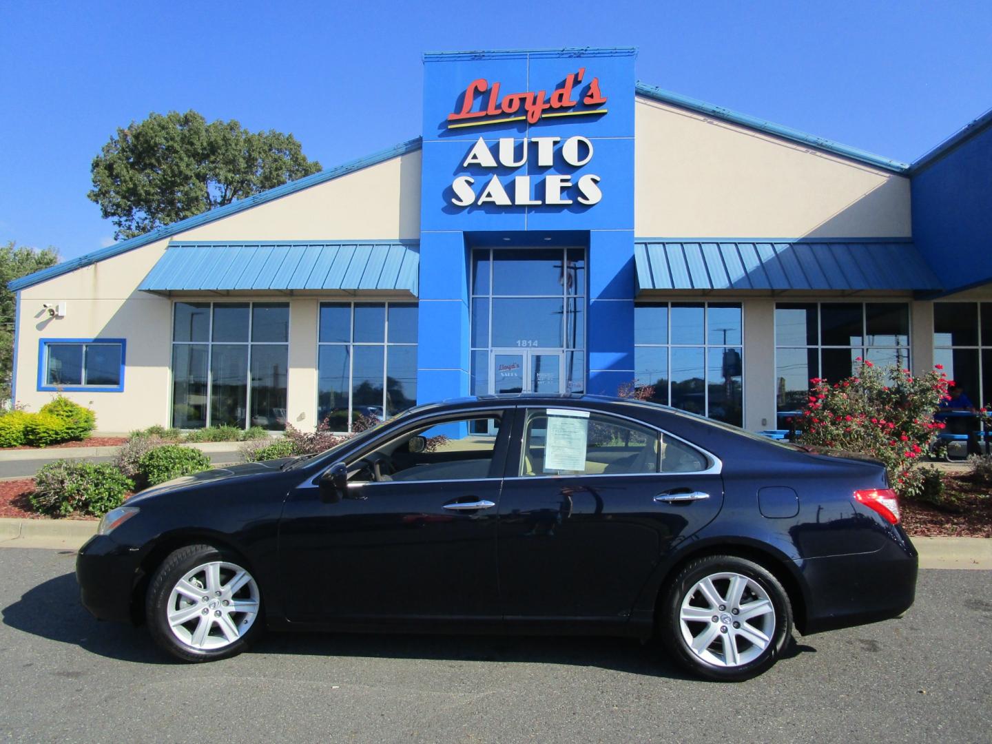 2008 Blue /Tan / Leather Lexus ES 350 Sedan (JTHBJ46G982) with an 3.5L V6 DOHC 24V engine, 6-Speed Automatic Overdrive transmission, located at 1814 Albert Pike Road, Hot Springs, AR, 71913, (501) 623-1717, 34.494228, -93.094070 - Photo#0