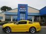 2006 Yellow /Black / Leather Ford Mustang GT Deluxe Coupe (1ZVFT82HX65) with an 4.6L V8 SOHC 24V engine, located at 1814 Albert Pike Road, Hot Springs, AR, 71913, (501) 623-1717, 34.494228, -93.094070 - GT! SHALL WE SAY ANYMORE? - Photo#0