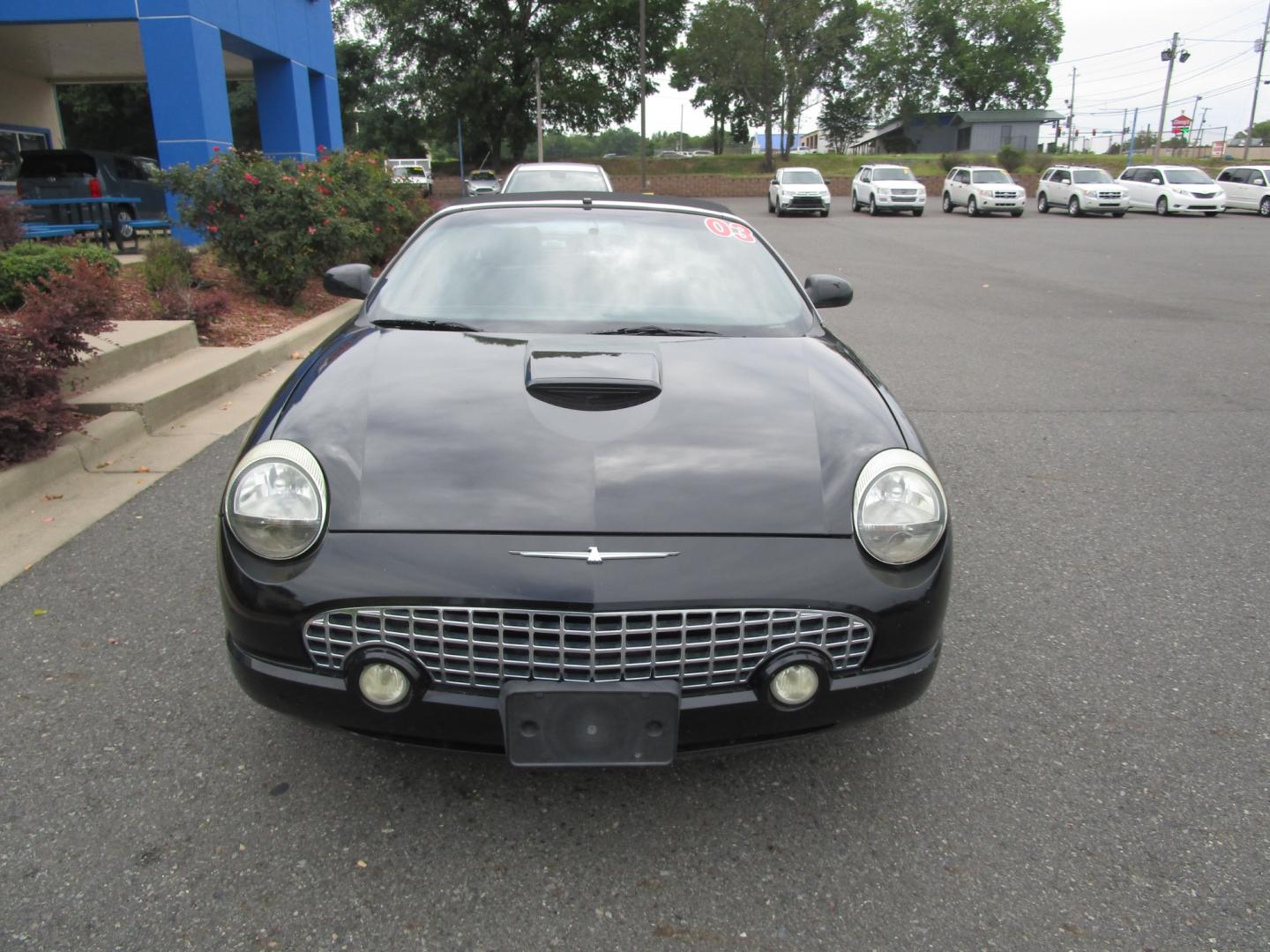 2003 BLACK Ford Thunderbird Deluxe (1FAHP60A03Y) with an 3.9L V8 DOHC 32V engine, 5-Speed Automatic Overdrive transmission, located at 1814 Albert Pike Road, Hot Springs, AR, 71913, (501) 623-1717, 34.494228, -93.094070 - Photo#3