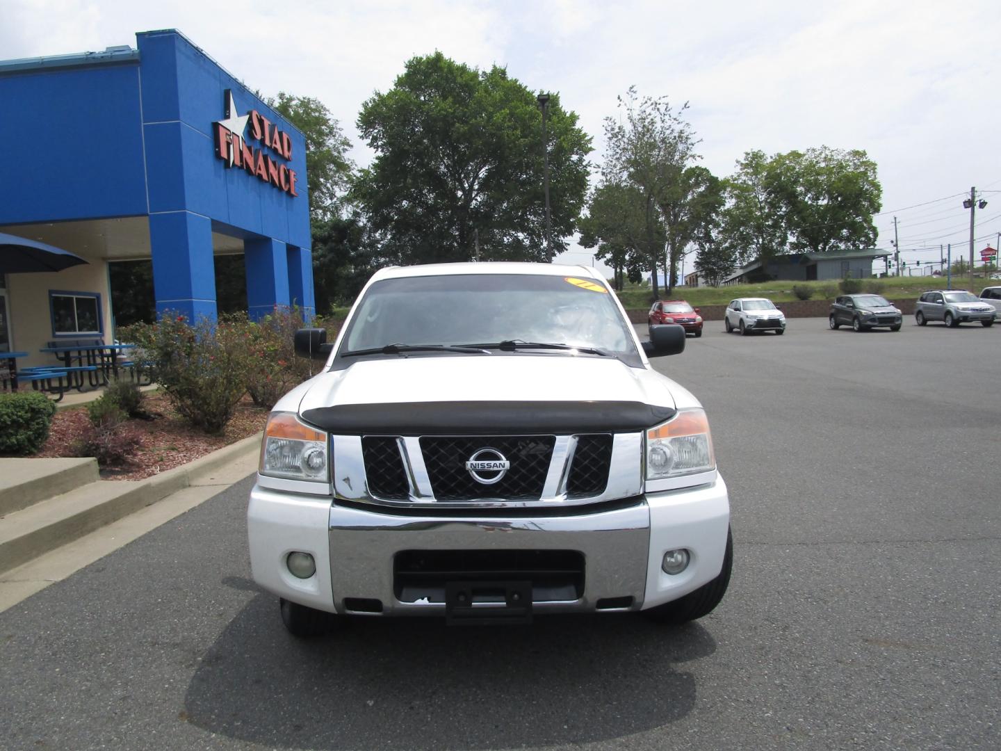 2011 WHITE /Black / Leather Nissan Titan (1N6BA0ED0BN) , located at 1814 Albert Pike Road, Hot Springs, AR, 71913, (501) 623-1717, 34.494228, -93.094070 - Photo#1