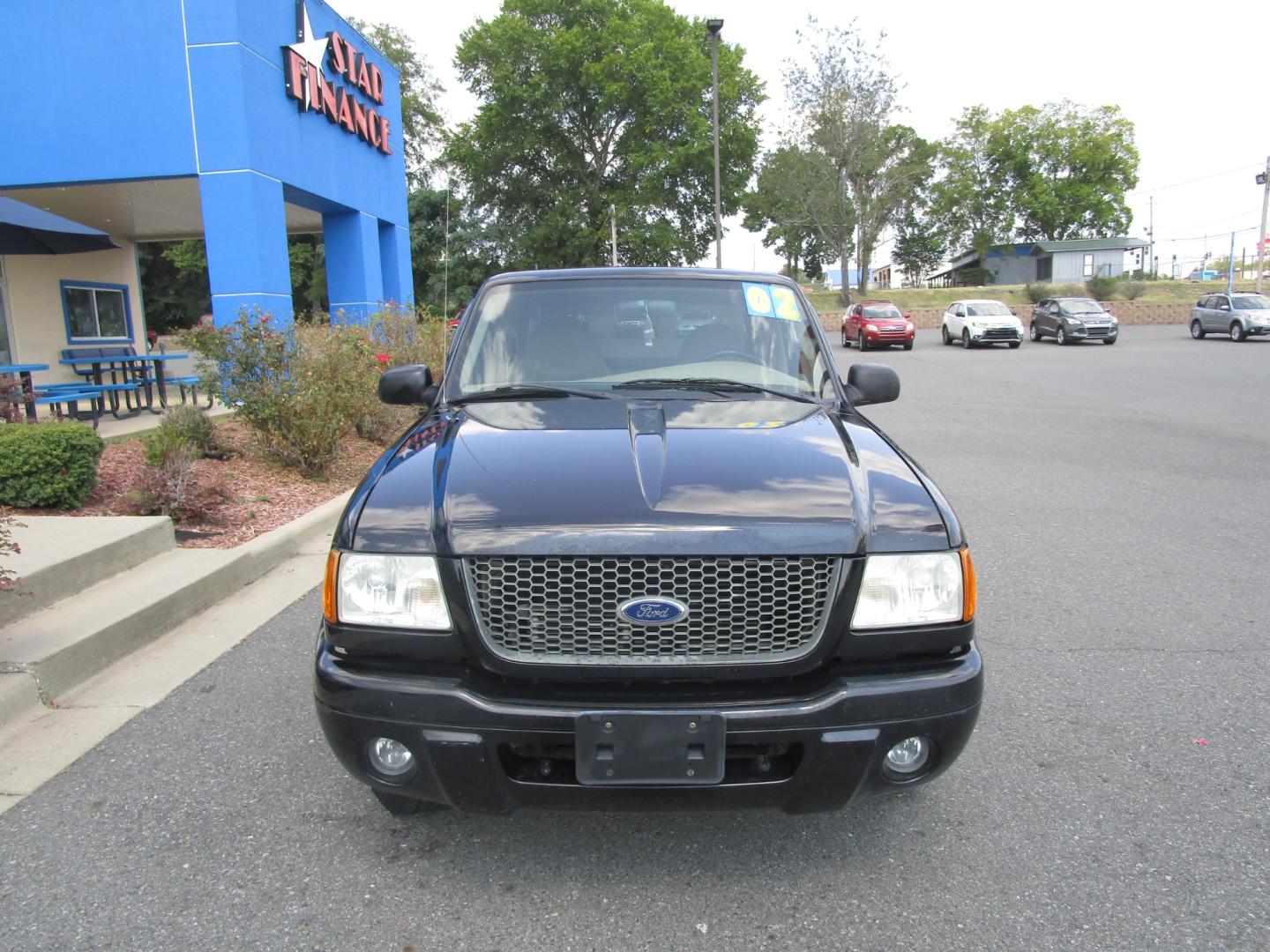 2002 BLACK /Tan / Cloth Ford Ranger XL, XLT EDGE, EDGE (1FTYR14V02P) with an 3.0L V6 OHV 12V engine, 5 SPEED AUTOMATIC transmission, located at 1814 Albert Pike Road, Hot Springs, AR, 71913, (501) 623-1717, 34.494228, -93.094070 - Photo#1