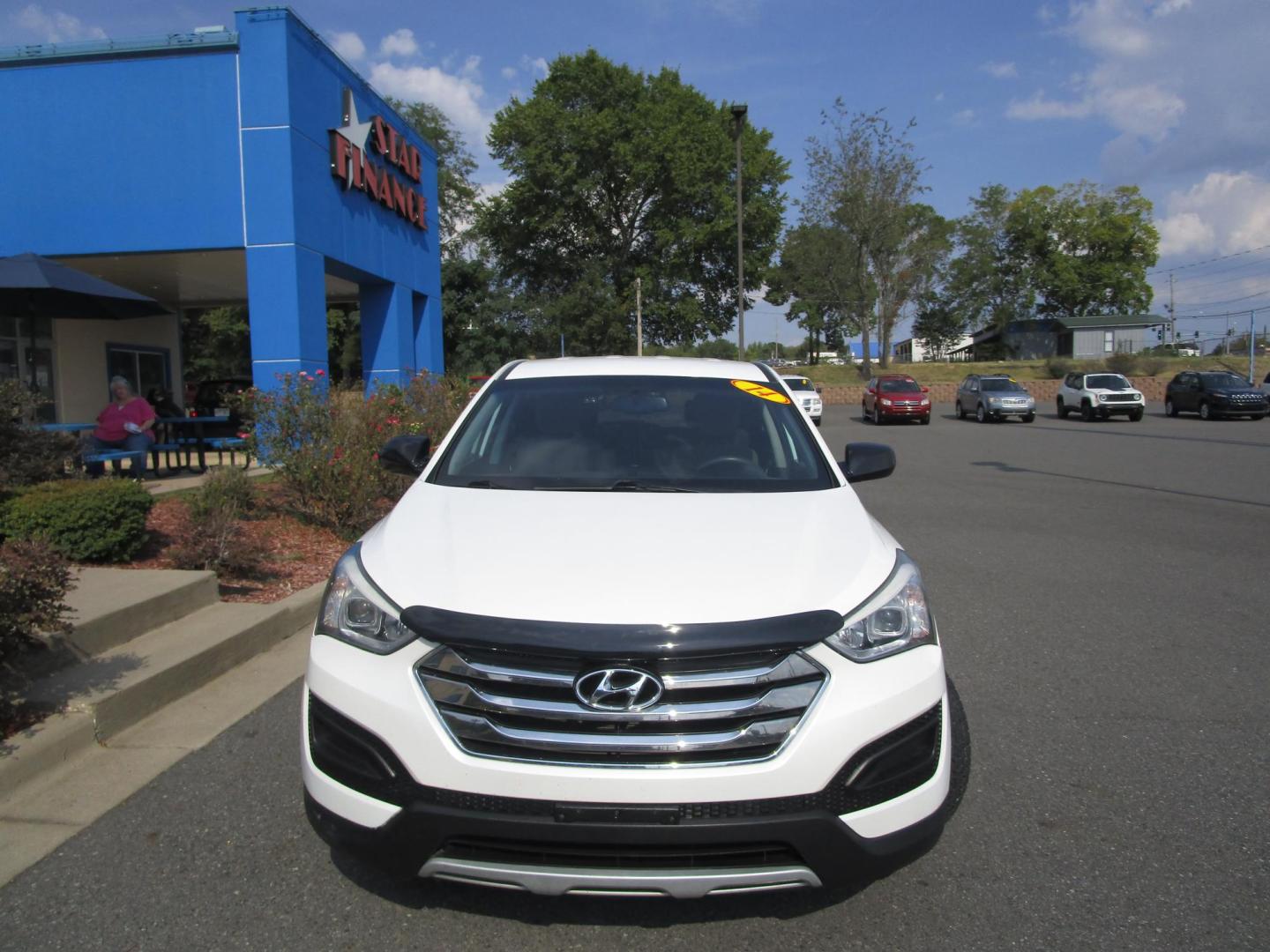 2014 WHITE /Black / Leather Hyundai Santa Fe Sport 2.4 AWD (5XYZTDLB1EG) with an 2.4L L4 DOHC 16V engine, 6-Speed Automatic transmission, located at 1814 Albert Pike Road, Hot Springs, AR, 71913, (501) 623-1717, 34.494228, -93.094070 - Photo#1