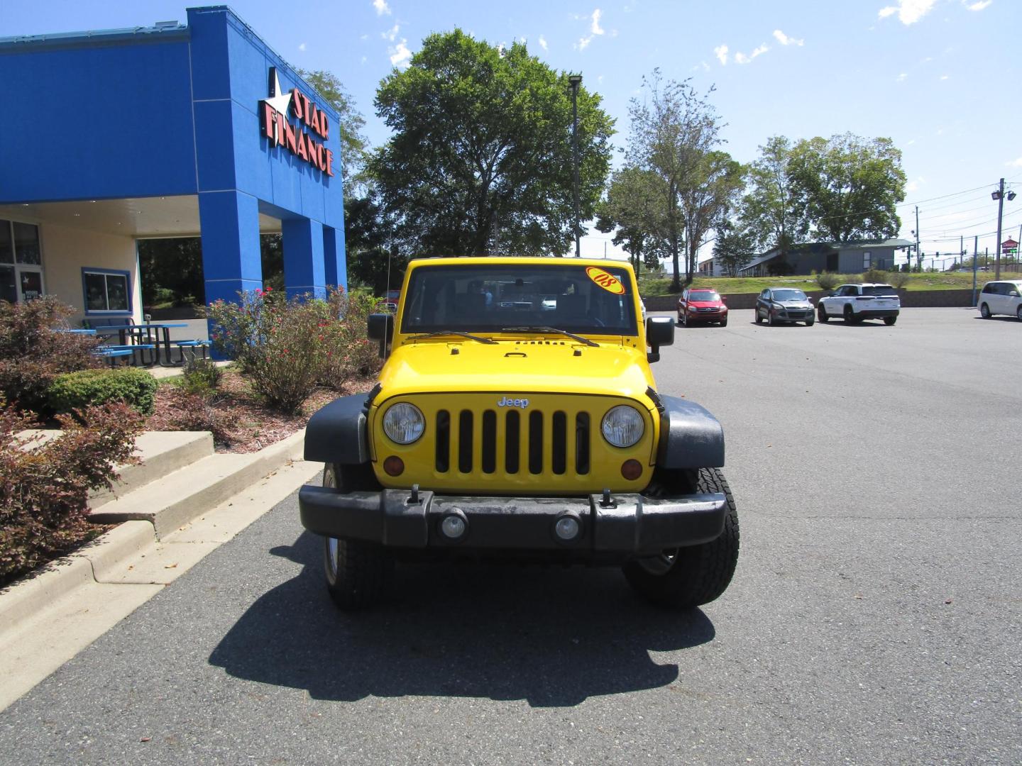 2008 Yellow /Gray / Cloth Jeep Wrangler X (1J4FA24138L) with an 3.8L V6 OHV 12V engine, located at 1814 Albert Pike Road, Hot Springs, AR, 71913, (501) 623-1717, 34.494228, -93.094070 - 2008 Jeep Wrangler X 3.8L V6 F OHV 12V Gasoline Rear Wheel Drive 4X4 - Photo#1