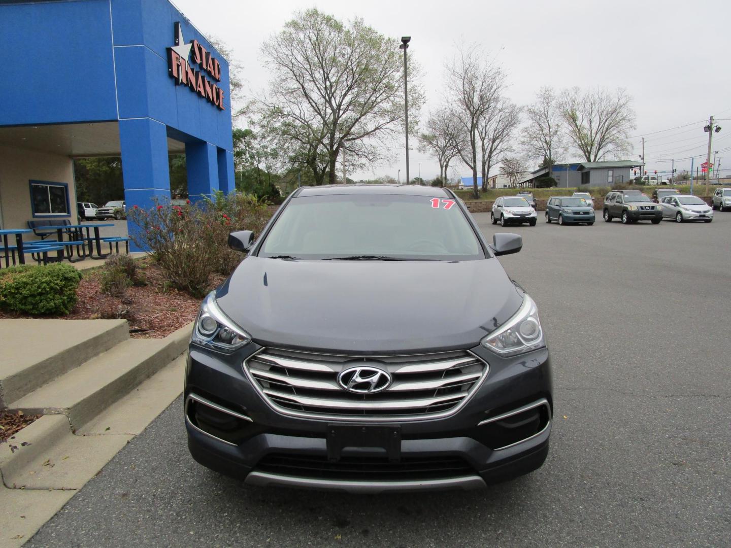 2017 Grey Hyundai Santa Fe Sport 2.4 FWD (5XYZT3LB3HG) with an 2.4L L4 DOHC 16V engine, 6A transmission, located at 1814 Albert Pike Road, Hot Springs, AR, 71913, (501) 623-1717, 34.494228, -93.094070 - 2017 Hyundai Santa Fe Sport 2.4L I4 F DOHC 1 16V Gasoline Front Wheel Drive - Photo#1