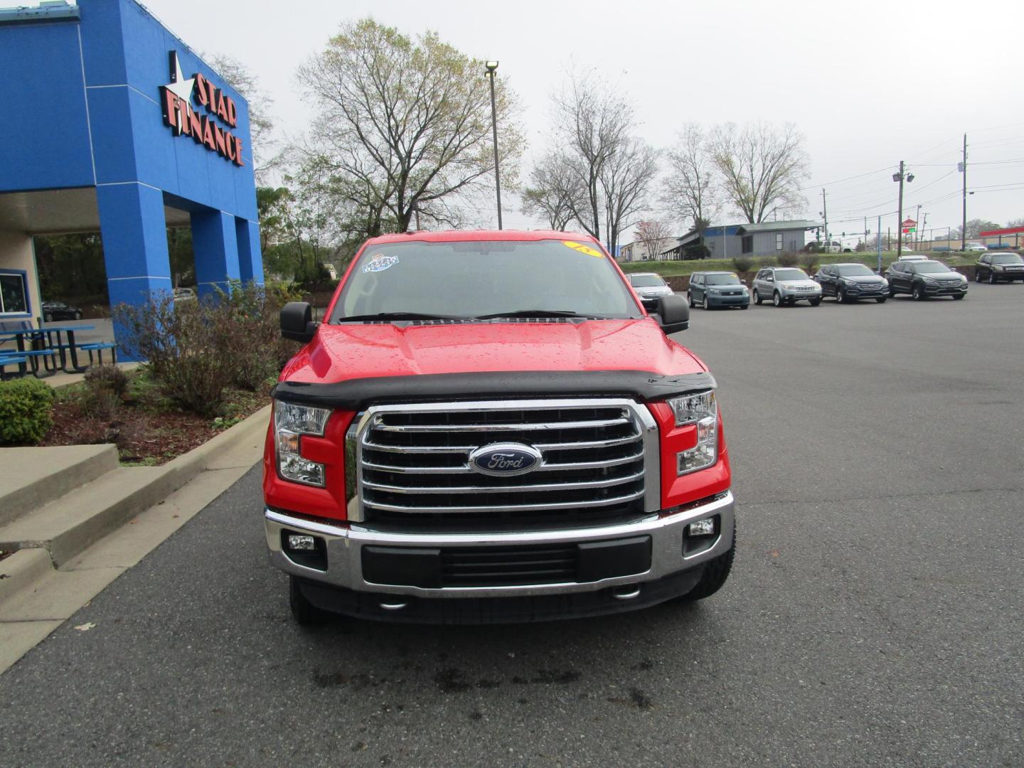 2015 RED /TAN Ford F-150 Lariat SuperCab 6.5-ft. Bed 4WD (1FTFX1EF7FK) with an 5.0L V8 engine, 6-Speed Automatic transmission, located at 1814 Albert Pike Road, Hot Springs, AR, 71913, (501) 623-1717, 34.494228, -93.094070 - Photo#1