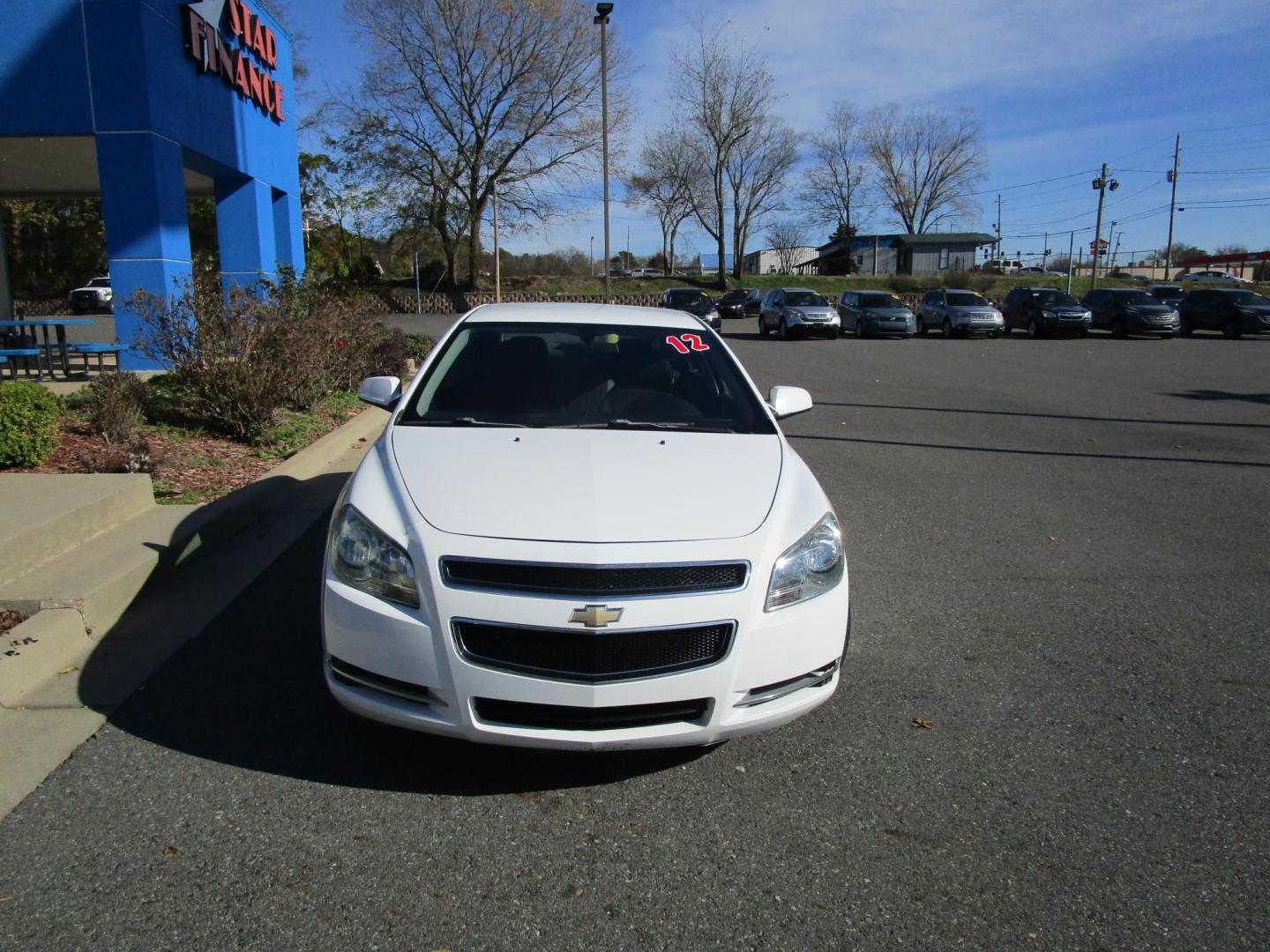 2012 WHITE Chevrolet Malibu 1LT (1G1ZC5EU4CF) with an 2.4L L4 DOHC 16V FFV engine, 6-Speed Automatic transmission, located at 1814 Albert Pike Road, Hot Springs, AR, 71913, (501) 623-1717, 34.494228, -93.094070 - Photo#1