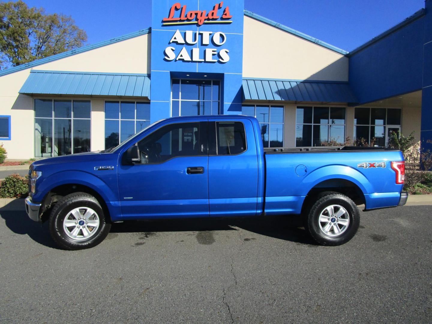 2015 Blue Ford F-150 Lariat SuperCab 6.5-ft. Bed 4WD (1FTFX1EG9FK) with an 3.5L V6 DOHC 24V engine, 6-Speed Automatic transmission, located at 1814 Albert Pike Road, Hot Springs, AR, 71913, (501) 623-1717, 34.494228, -93.094070 - Photo#0