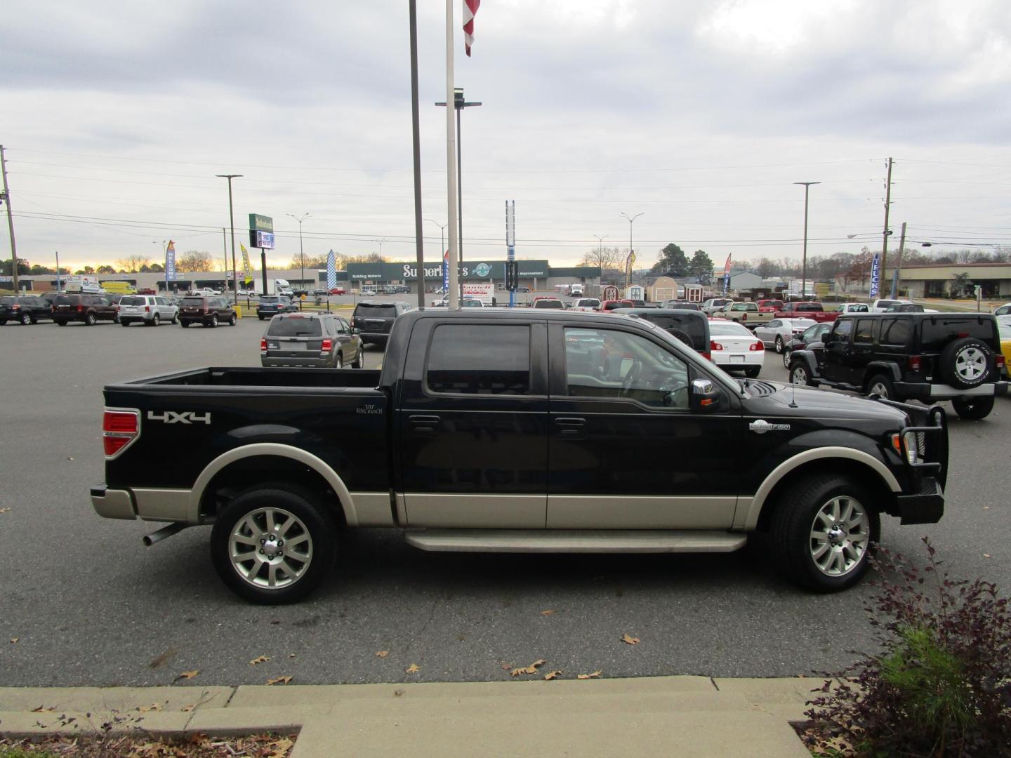 2010 BLACK /KING RANCH LEATHER Ford F-150 Lariat SuperCrew 5.5-ft. Bed 4WD (1FTFW1EVXAK) with an 5.4L V8 SOHC 24V FFV engine, 4-Speed Automatic transmission, located at 1814 Albert Pike Road, Hot Springs, AR, 71913, (501) 623-1717, 34.494228, -93.094070 - 2010 FORD F-150 LARIAT KING RANCH - Photo#2